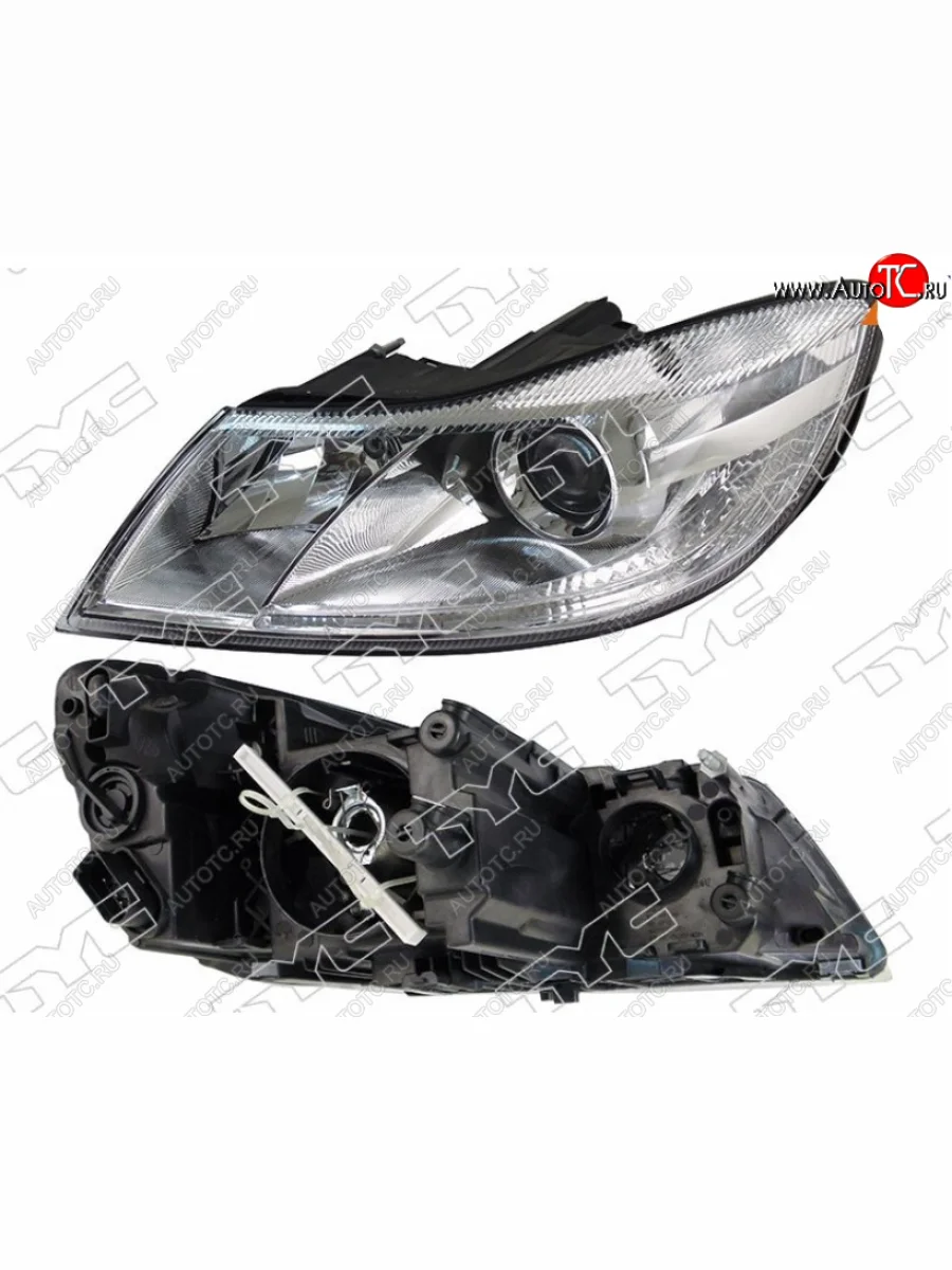 Левая фара передняя TYC (с электрокорректором)  Skoda Octavia (2008-2013) A5  в Самаре Самарской области