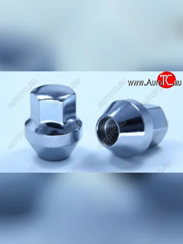 Гайка под гаечный ключ (пос.место: конус) диска колеса Вектор (широкий конус, хром). M14x1.5 Audi A4 B7 седан (2004-2008) 
