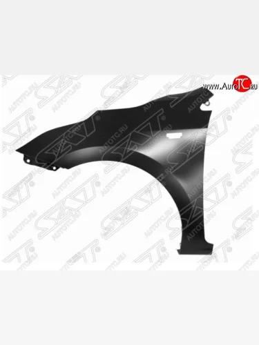 Левое переднее крыло SAT (с отв. под повторитель, пр-во Тайвань) KIA Rio 4 FB дорестайлинг седан (2016-2020)