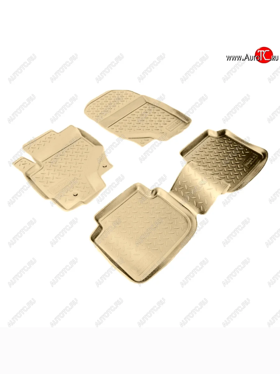 Коврики салона Norplast Unidec Mitsubishi Colt Z20, Z30 хэтчбэк 3 дв. дорестайлинг (2002-2009) (Цвет: бежевый)  с доставкой в г. Керчь