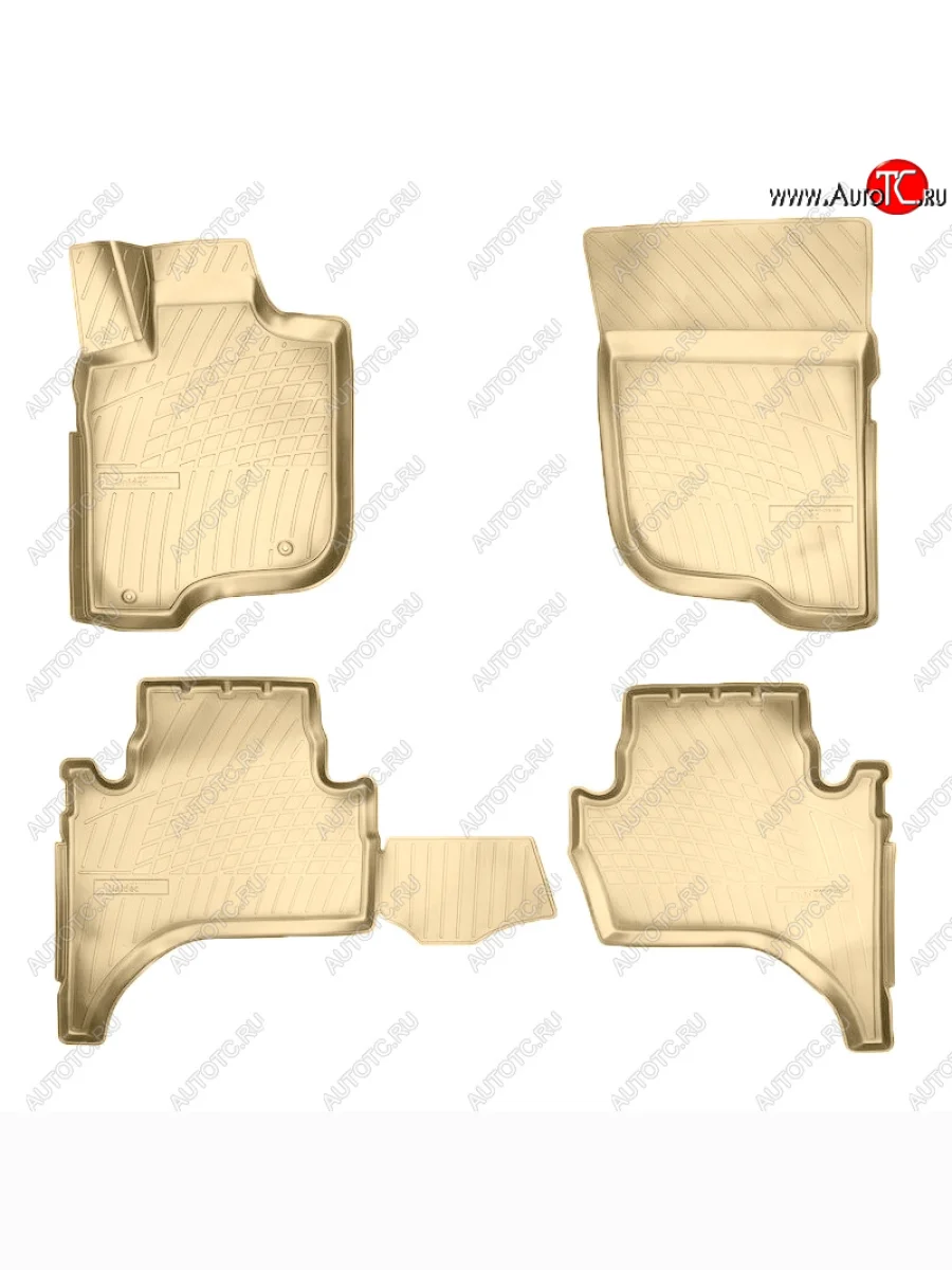 Коврики салона Norplast Unidec Mitsubishi L200 4  дорестайлинг (2006-2014) (Цвет: бежевый)  в Керчи Республика Крым