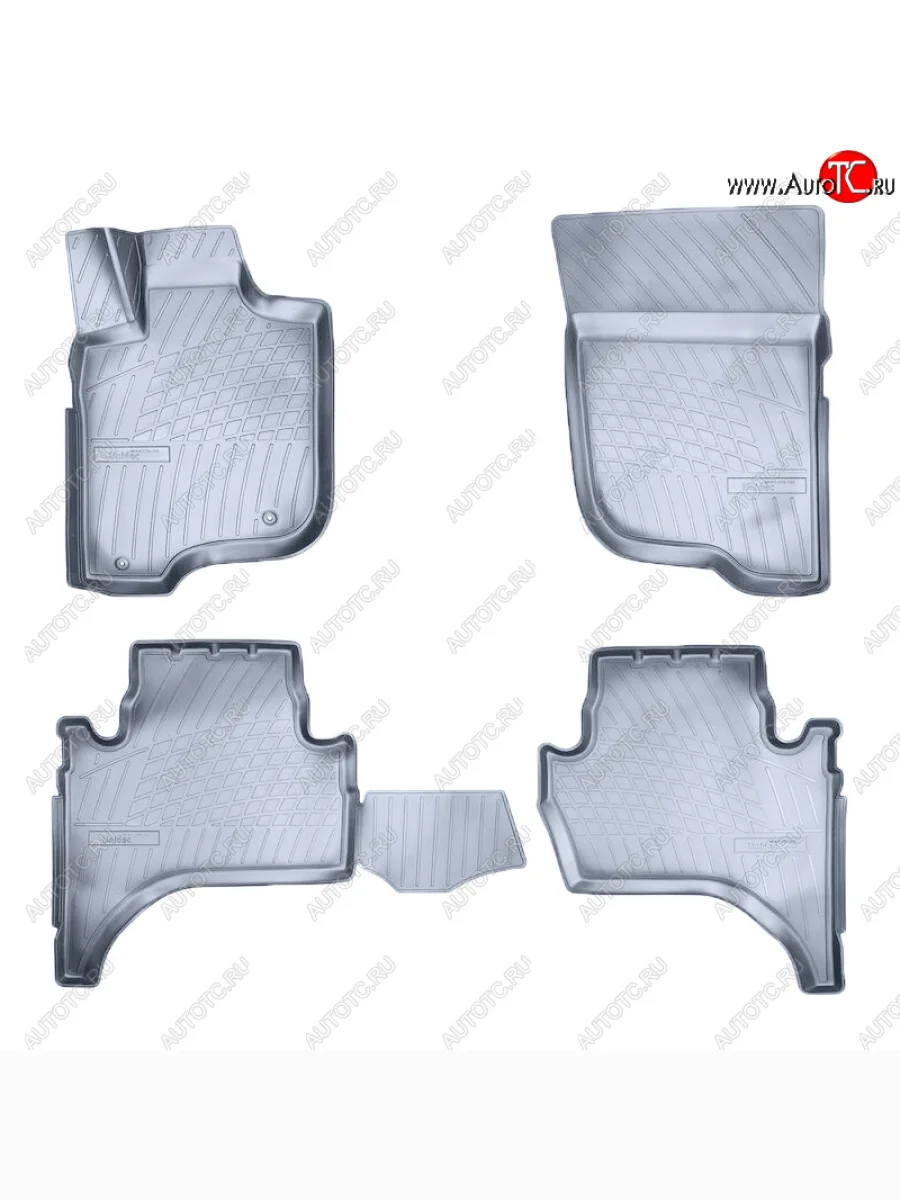 Коврики салона Norplast Unidec Mitsubishi L200 4  дорестайлинг (2006-2014) (Цвет: серый)  в Самаре Самарской области
