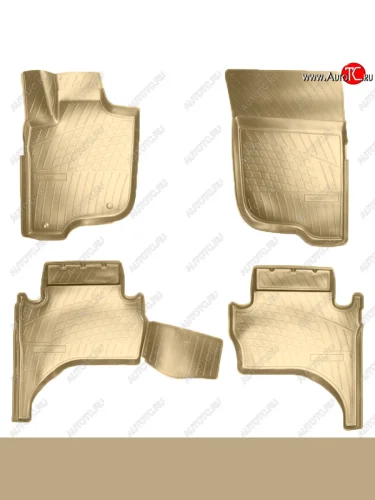 Коврики салона Norplast Unidec Mitsubishi L200 5 KK,KL дорестайлинг (2015-2019) (Цвет: бежевый)