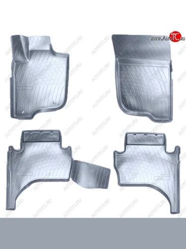 Коврики салона Norplast Unidec Mitsubishi L200 5 KK,KL дорестайлинг (2015-2019) (Цвет: серый)