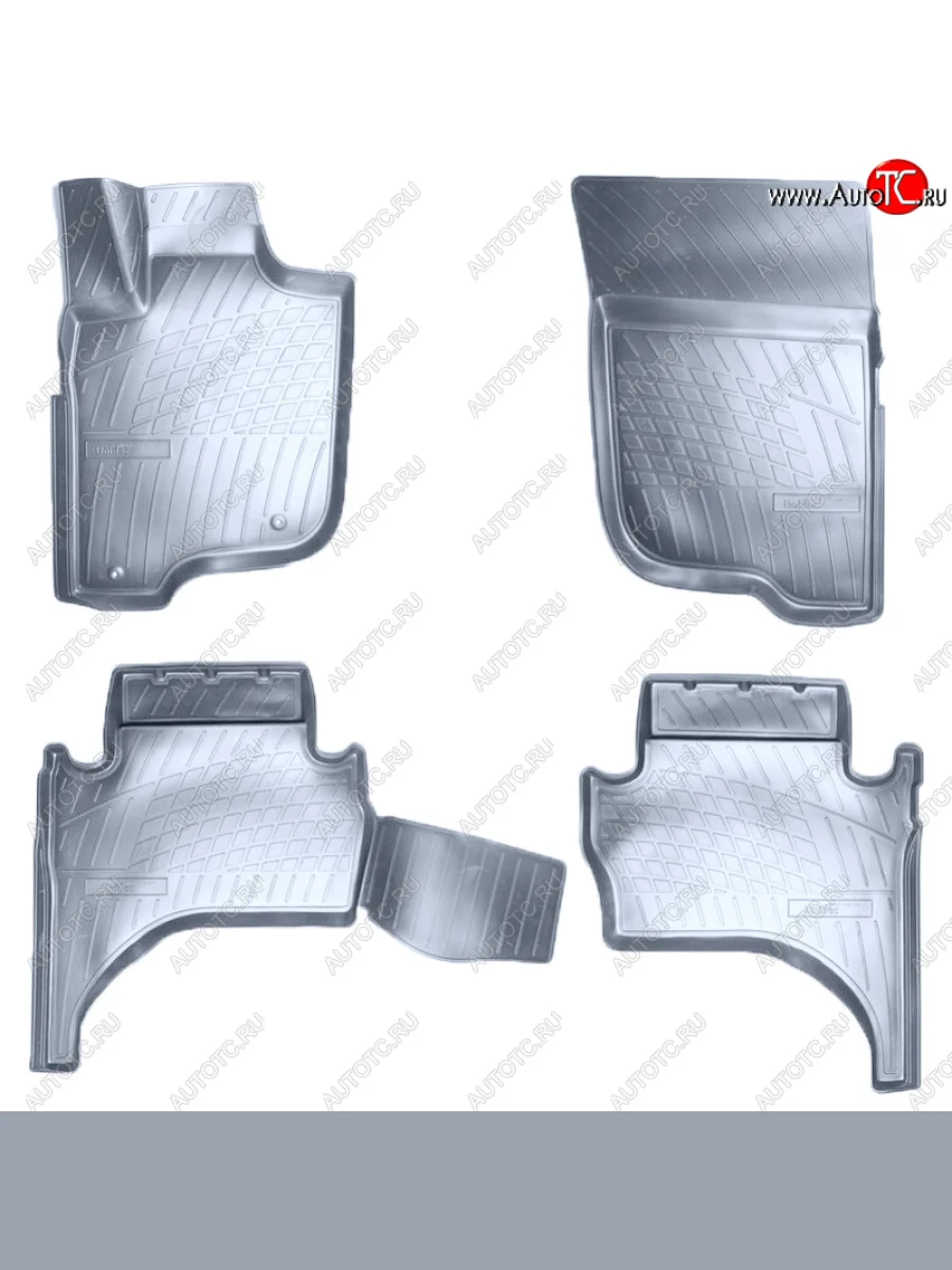 Коврики салона Norplast Unidec Mitsubishi L200 5 KK,KL дорестайлинг (2015-2019) (Цвет: серый)  в Керчи Республика Крым