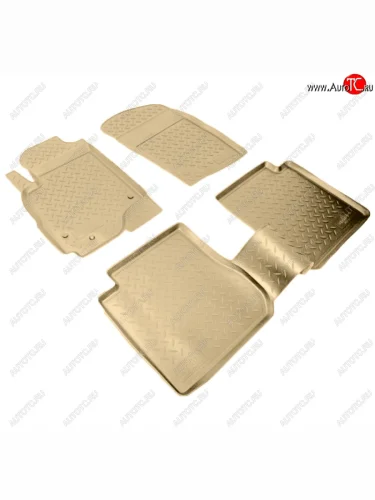 Коврики салона Norplast Unidec (Цвет: бежевый) Mitsubishi Outlander CU (2003-2009)
