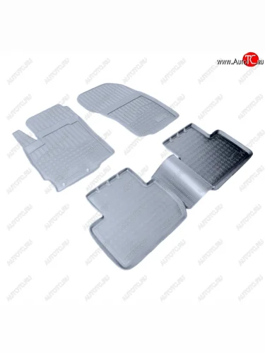 Коврики салона Norplast Unidec (Цвет: серый) Mitsubishi Outlander GF дорестайлинг (2012-2014)