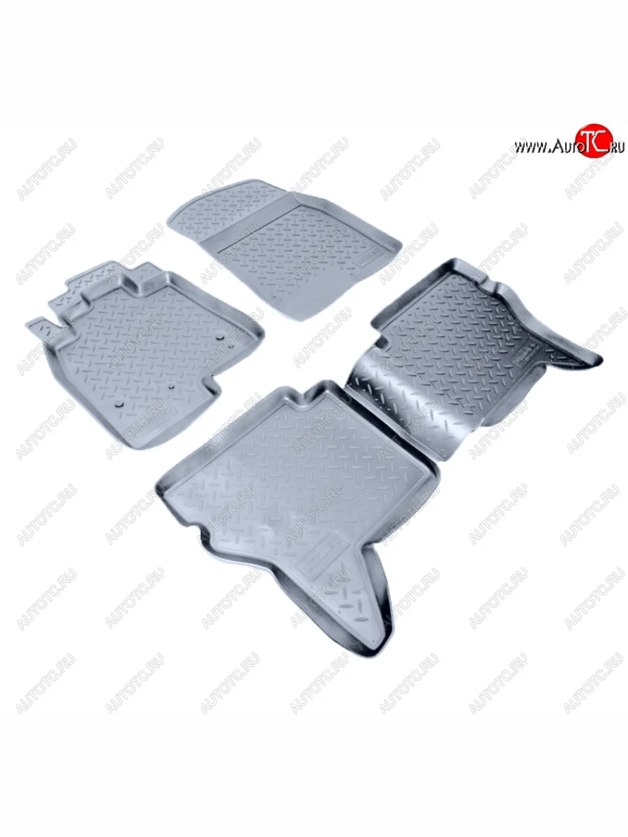 Коврики салона Norplast Unidec Mitsubishi Pajero 4 V80 дорестайлинг (2006-2011) (Цвет: серый)  в Керчи Республика Крым