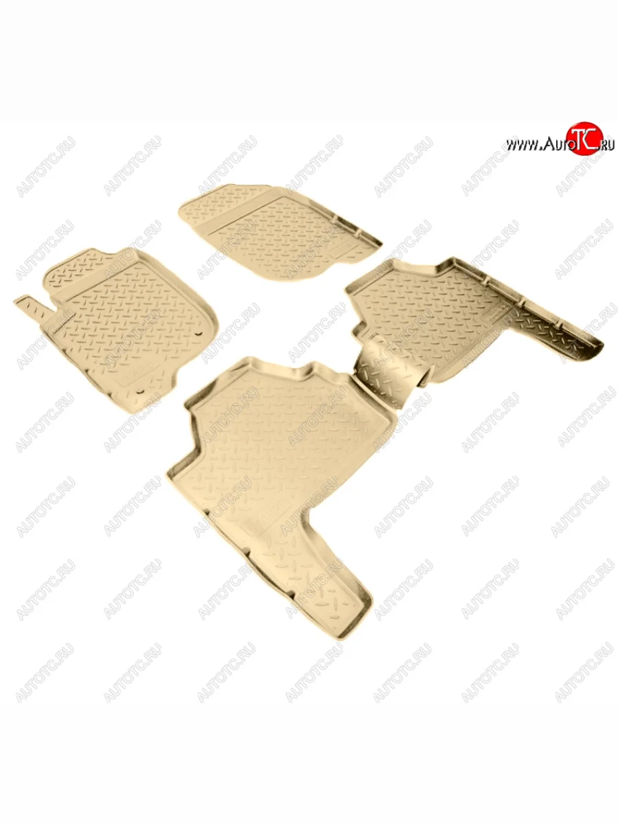 Коврики салона Norplast Unidec Mitsubishi Pajero Sport PB дорестайлинг (2008-2013) (Цвет: бежевый)  в Керчи Республика Крым