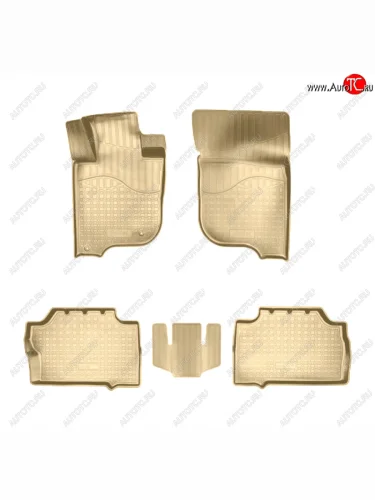 Коврики салона Norplast Unidec (Цвет: бежевый) Mitsubishi Pajero Sport QE дорестайлинг (2015-2021)