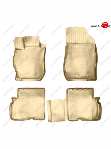 Коврики салона Norplast Unidec (Цвет: бежевый) Nissan Almera 3 G15 седан (2012-2019)