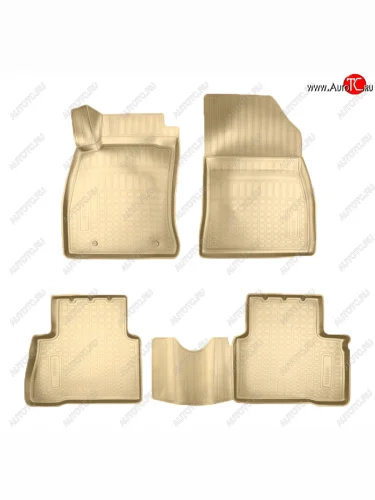 Коврики салона Norplast Unidec (Цвет: бежевый) Nissan Juke  1 YF15 (2010-2020) дорестайлинг, рестайлинг