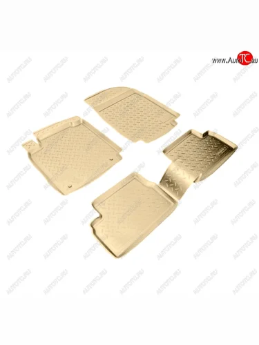 Коврики салона Norplast Unidec (Цвет: бежевый) Nissan Micra K12 5 дв. 2-ой рестайлинг (2007-2010)