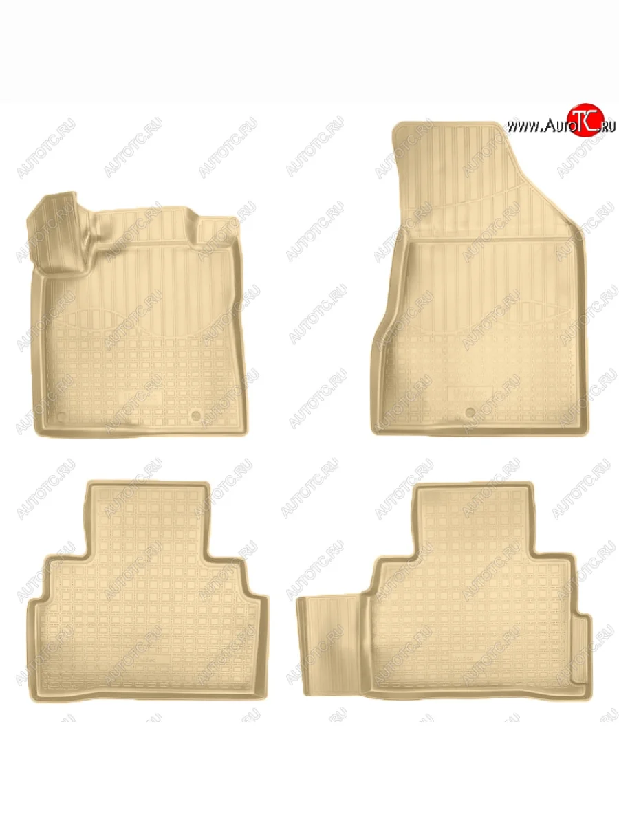 Коврики салона Norplast Unidec Nissan Murano 3 Z52 дорестайлинг (2015-2022) (Цвет: бежевый)  в Керчи Республика Крым