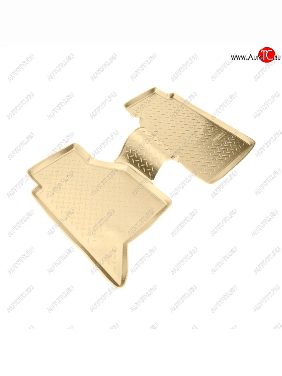 Коврики салона Norplast Unidec (задние) Nissan Navara 2 D40 дорестайлинг (2004-2010) (Цвет: бежевый)  с доставкой в г. Керчь