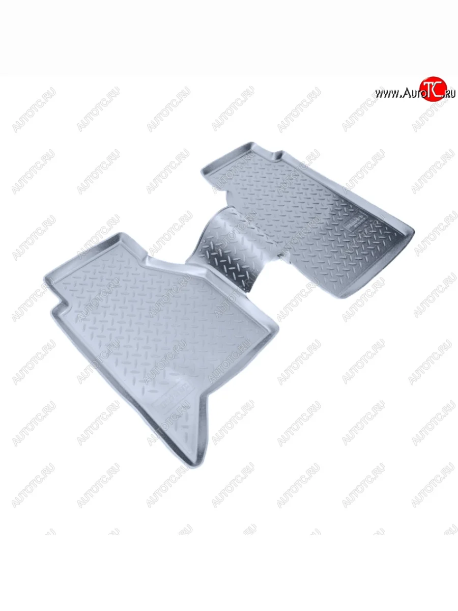 Коврики салона Norplast Unidec (задние) Nissan Navara 2 D40 дорестайлинг (2004-2010) (Цвет: серый)  с доставкой в г. Керчь