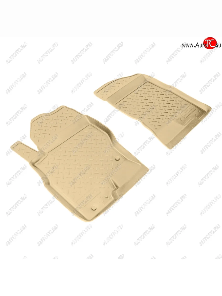 Коврики салона Norplast Unidec (передние) Nissan Navara 2 D40 дорестайлинг (2004-2010) (Цвет: бежевый)  с доставкой в г. Керчь