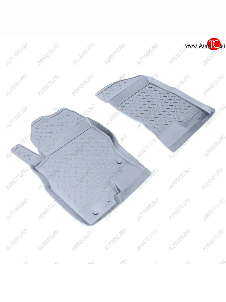 Коврики салона Norplast Unidec (передние) Nissan Navara 2 D40 дорестайлинг (2004-2010) (Цвет: серый)  с доставкой в г. Керчь