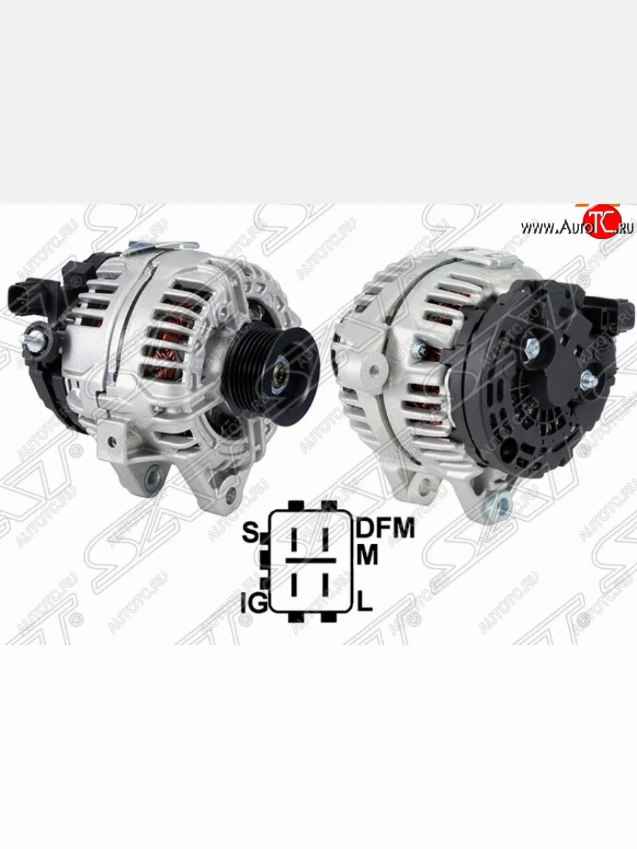 Генератор SAT (12V 100A 2.0/2.4/1AZFSE/2AZFSE)  Toyota Avensis (2000-2008) T220 седан, T250 седан, T250 универсал  в Самаре Самарской области