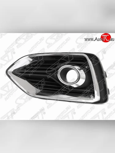 Оправа противотуманной фары SAT (левая, под линзу) Hyundai Solaris HCR седан дорестайлинг (2017-2020)