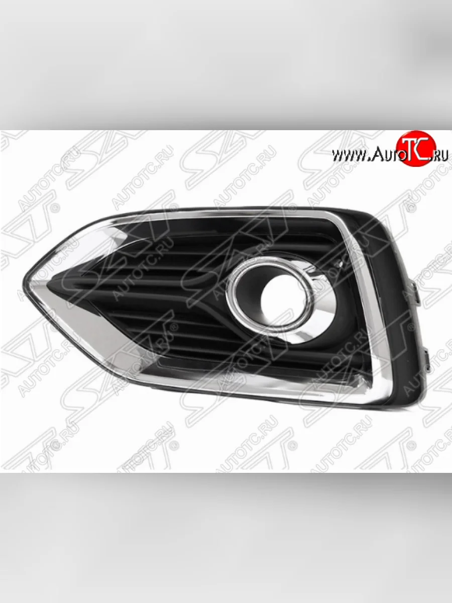 Оправа противотуманной фары SAT (левая, под линзу) Hyundai Solaris HCR седан дорестайлинг (2017-2020)  с доставкой в г. Керчь