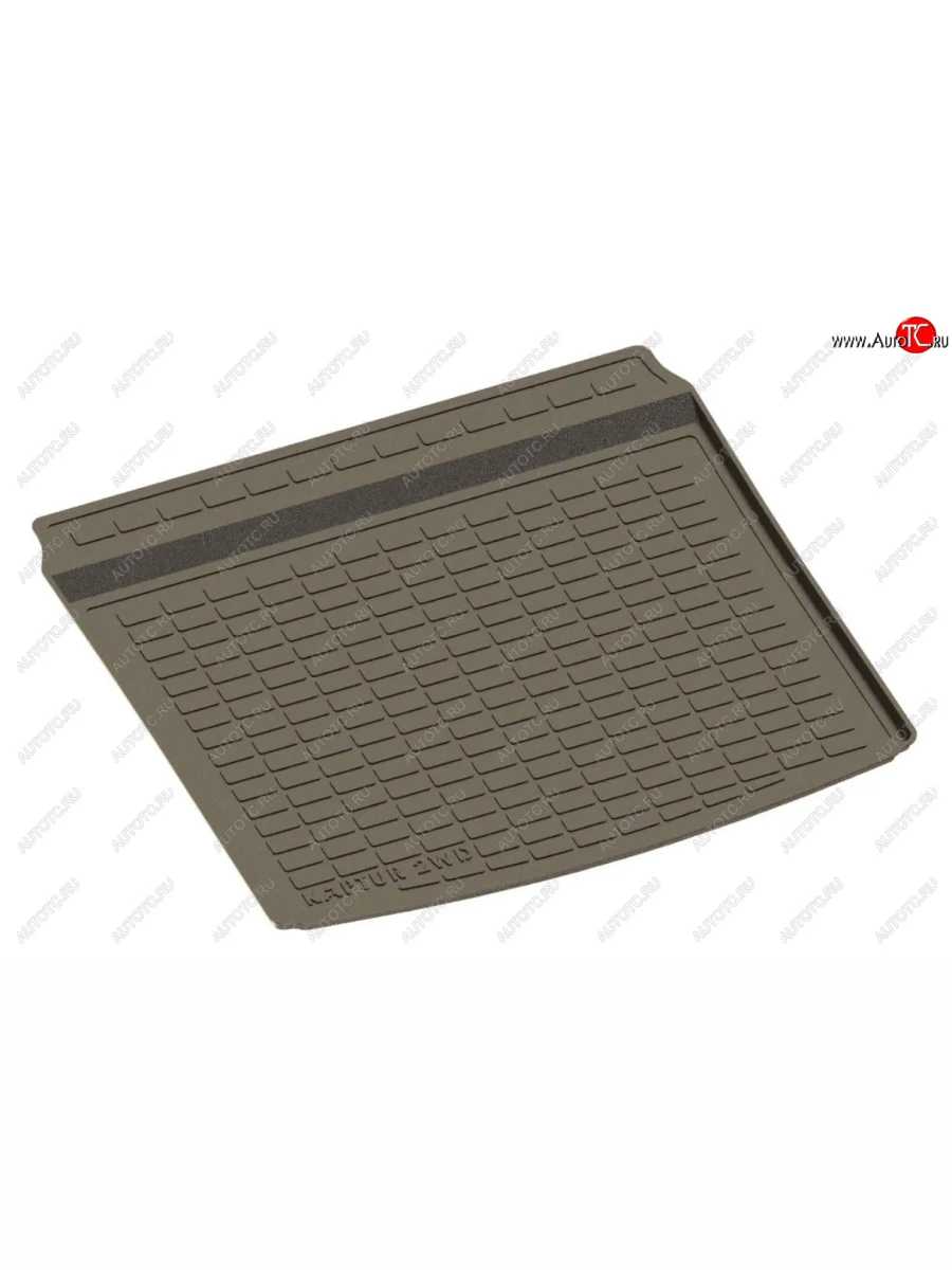 Коврик в багажник SeiNtex (полимерный, 2WD) Renault Kaptur дорестайлинг (2016-2020) (Цвет: черный)  в Перми Пермском крае