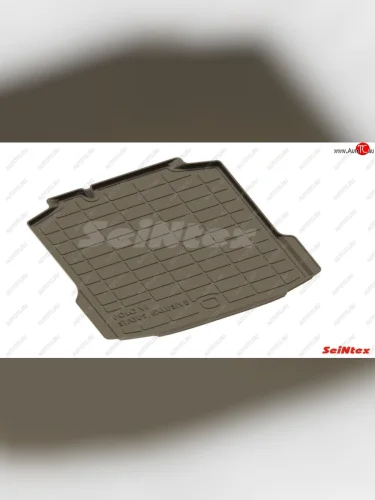 Коврик в багажник SeiNtex (полимерный, Status/Exclu) (Цвет: черный) Volkswagen Polo  Mk6 (2020-2022) лифтбек