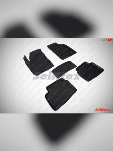 Коврики в салон SeiNtex (резина, высокий бортик) (Цвет: черный) KIA Ceed 1 ED рестайлинг, хэтчбэк 5 дв. (2010-2012)