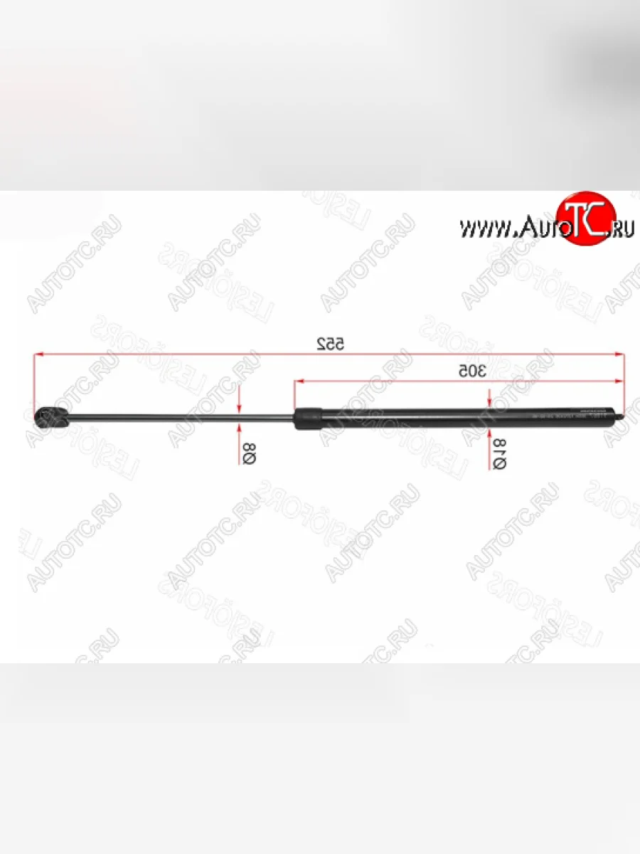 Правый упор капота LESJOFORS Mercedes-Benz GL class X164 рестайлинг (2009-2012)  в Керчи Республика Крым