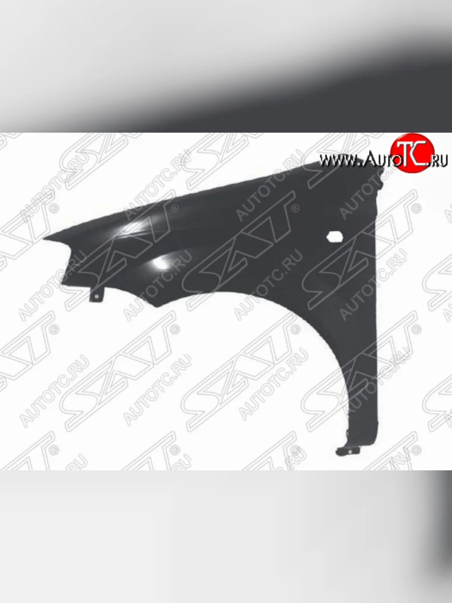 Левое переднее крыло SAT (пр-во Тайвань) Chevrolet Aveo T200 хэтчбек 5 дв (2002-2008) (Неокрашенное)  с доставкой в г. Керчь