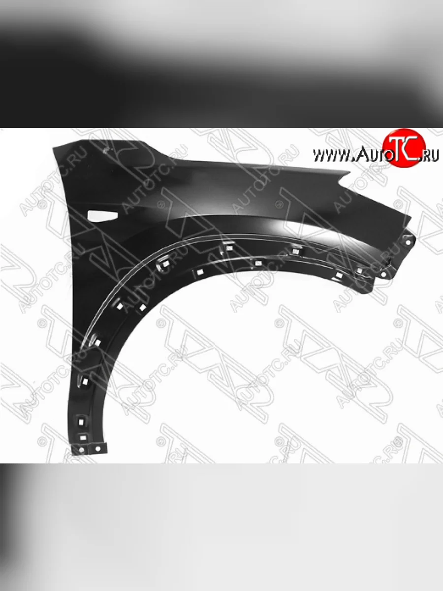 Правое переднее крыло SAT (с отв. под повторитель) Hyundai Tucson TL дорестайлинг (2015-2018) (Неокрашенное)  в Самаре Самарской области