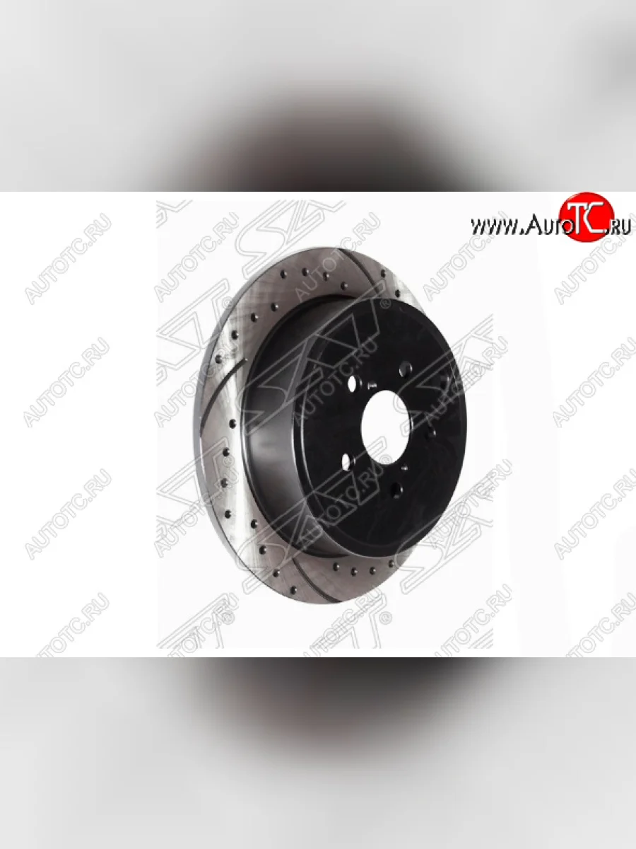 Комплект задних тормозных дисков SAT (перфорированые, Ø286) Subaru Forester SH (2008-2013)  в Керчи Республика Крым