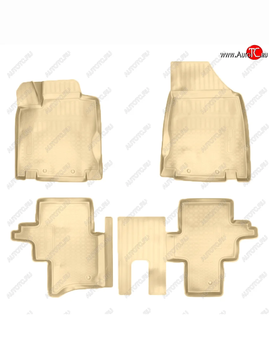 Коврики салона Norplast Unidec  Nissan Pathfinder (2012-2017) R52 (Цвет: бежевый)  в Самаре Самарской области