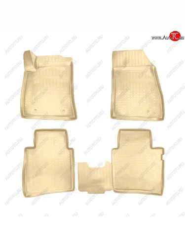 Коврики салона Norplast Unidec (Цвет: бежевый) Nissan Sentra 7 B17 седан (2014-2017)