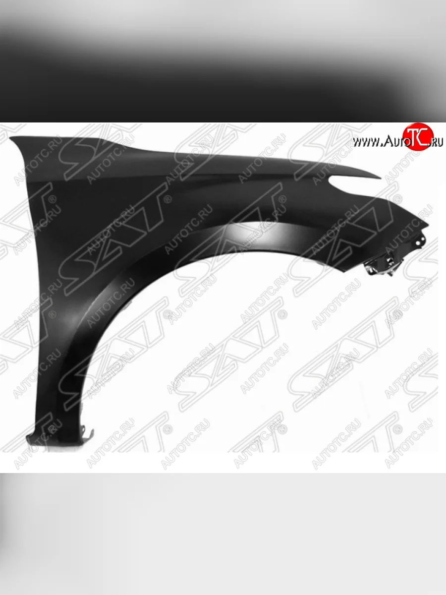 Правое переднее крыло SAT (пр-во Китай) Mitsubishi L200 5 KK,KL дорестайлинг (2015-2019) (Неокрашенное)  в Керчи Республика Крым