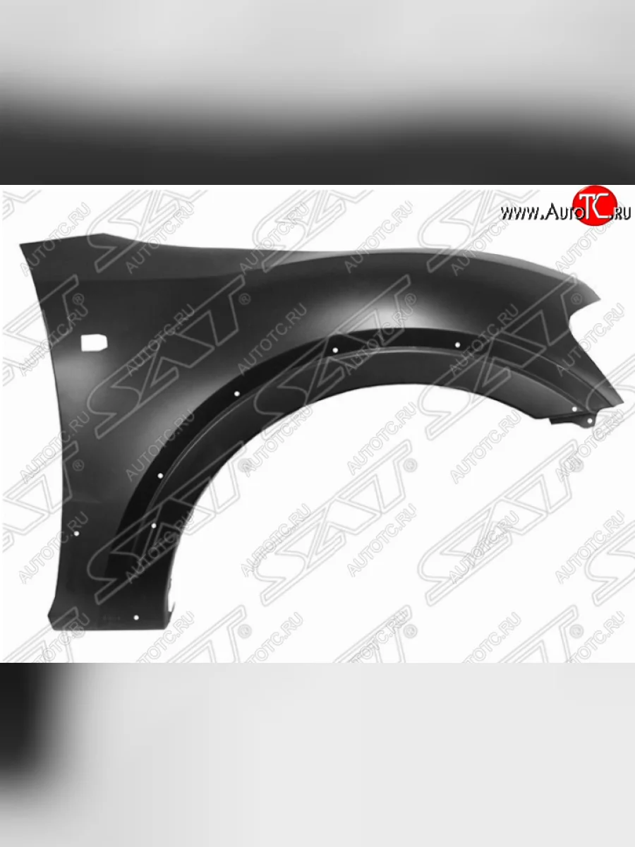 Правое переднее крыло SAT (с отв. под повторитель, пр-во Китай) Mitsubishi Pajero 3 V70 дорестайлинг (1999-2003) (Неокрашенное)  в Самаре Самарской области