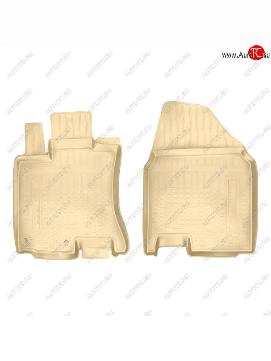 Коврики салона Norplast Unidec (передние) Nissan Qashqai 1 J10 дорестайлинг (2007-2010) (Цвет: бежевый)  в Керчи Республика Крым