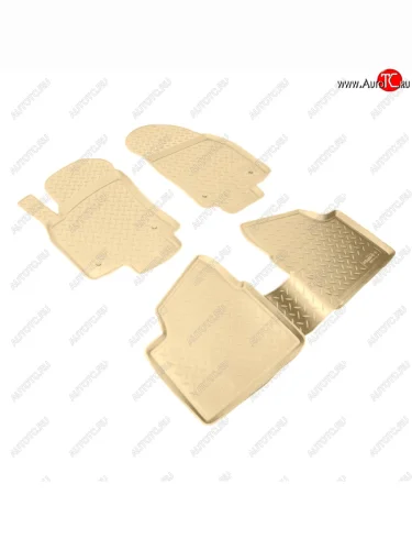 Коврики салона Norplast Unidec (Цвет: бежевый) Opel Astra H седан дорестайлинг (2004-2007)
