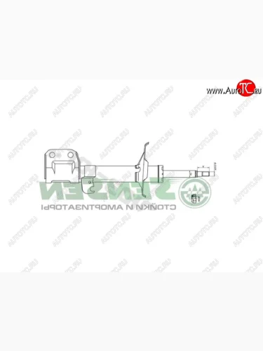 Правый амортизатор передний SENSEN Toyota Avensis T250 седан дорестайлинг (2003-2006)