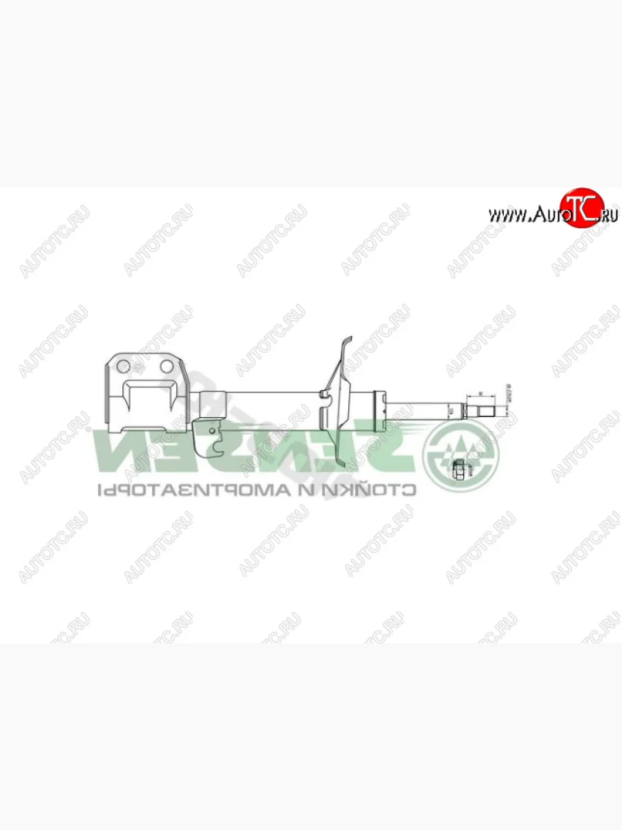 Правый амортизатор передний SENSEN Toyota Avensis T250 седан дорестайлинг (2003-2006)  в Керчи Республика Крым