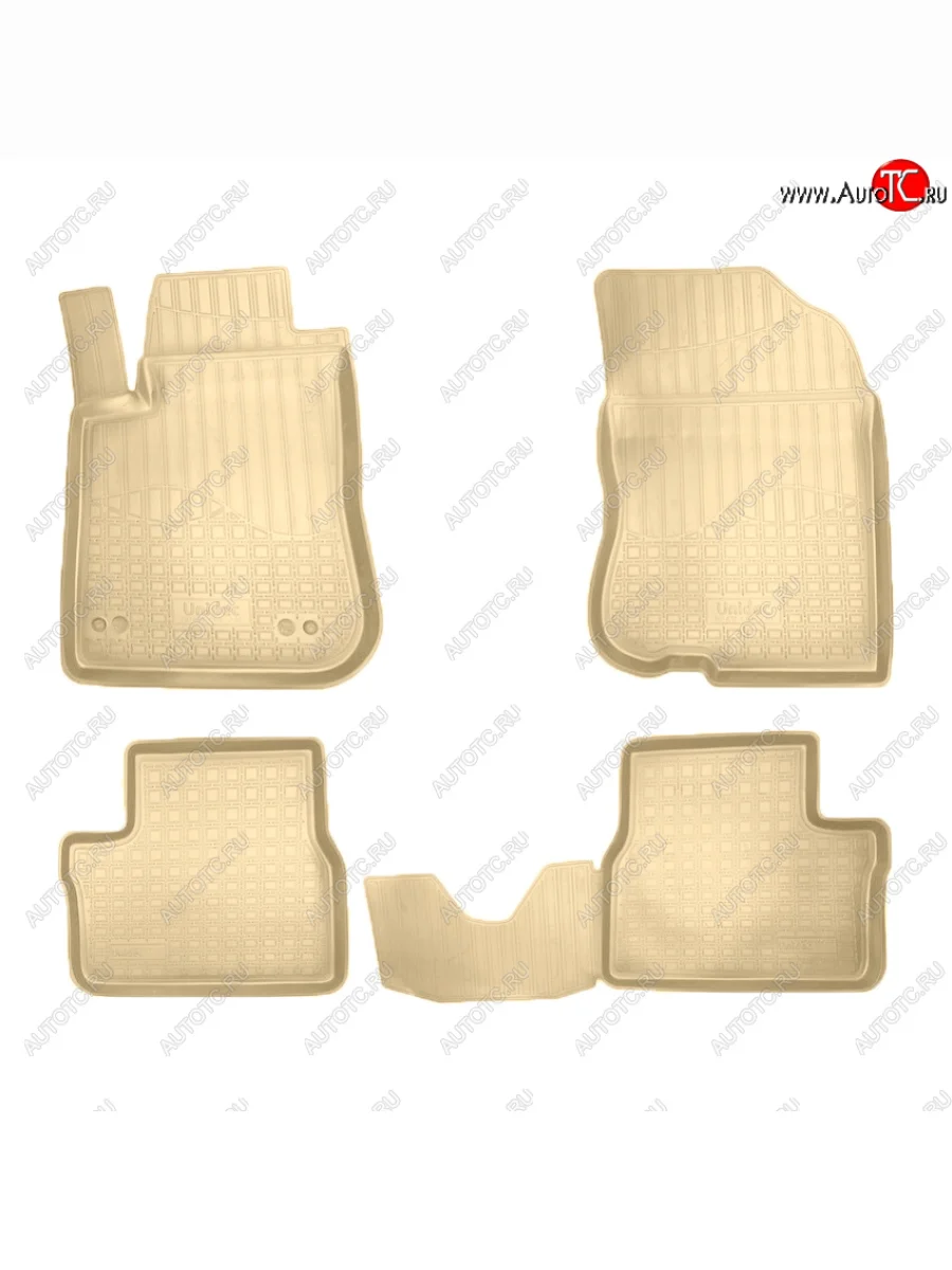 Коврики салона Norplast Unidec (АКПП) Peugeot 2008  дорестайлинг (2013-2016) (Цвет: бежевый)  в Керчи Республика Крым