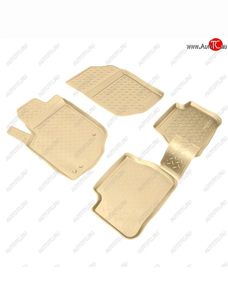 Коврики салона Norplast Unidec Peugeot 207 WC хэтчбэк 5 дв. дорестайлинг (2006-2009) (Цвет: бежевый)  с доставкой в г. Пермь