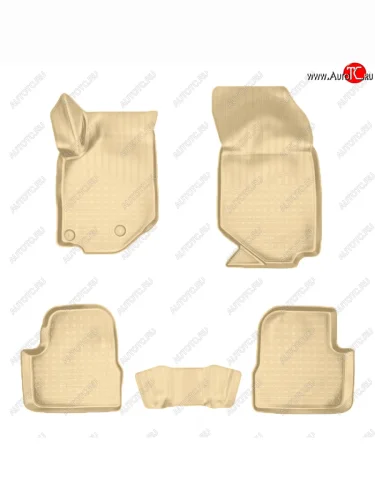 Коврики салона Norplast Unidec (Цвет: бежевый) Peugeot 208  2 (2019-2025) хэтчбэк 5 дв.