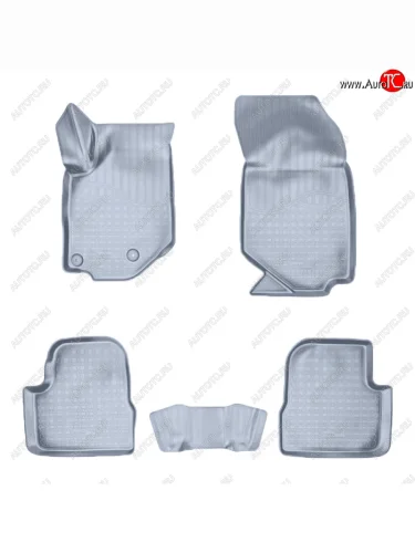Коврики салона Norplast Unidec (Цвет: серый) Peugeot 208  2 (2019-2025) хэтчбэк 5 дв.