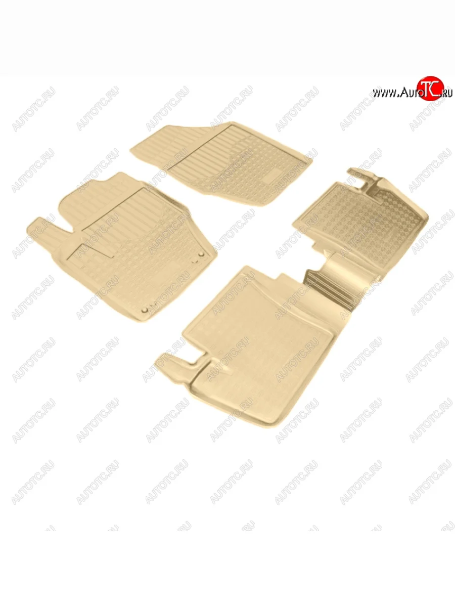 Коврики салона Norplast Unidec CITROEN C4 B7 седан рестайлинг (2015-2022) (Цвет: бежевый)  в Перми Пермском крае