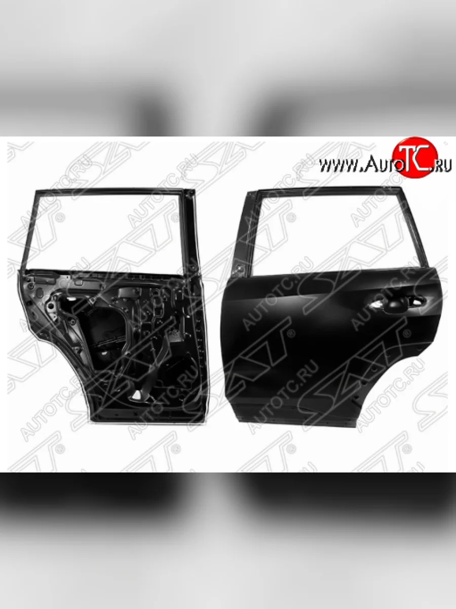 Левая задняя дверь SAT. Toyota RAV4 XA50 5 дв. дорестайлинг (2018-2025) (Неокрашенная)  в Самаре Самарской области