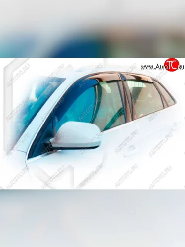 Дефлектора окон CA-Plastic (Classic полупрозрачный) Audi Q5 8R рестайлинг (2012-2017)