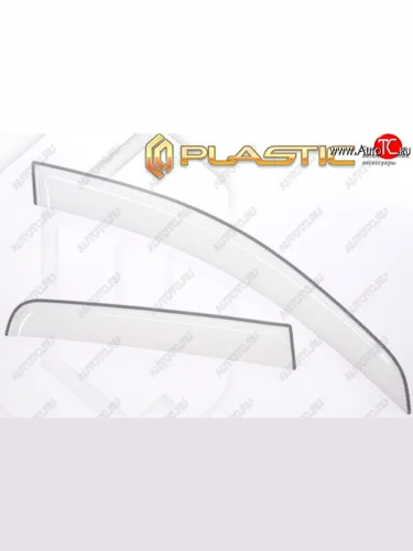 Дефлектора окон CA-Plastic (серия Шелкография белая) Chery Tiggo 4 (2018-2023) 1-ый рестайлинг