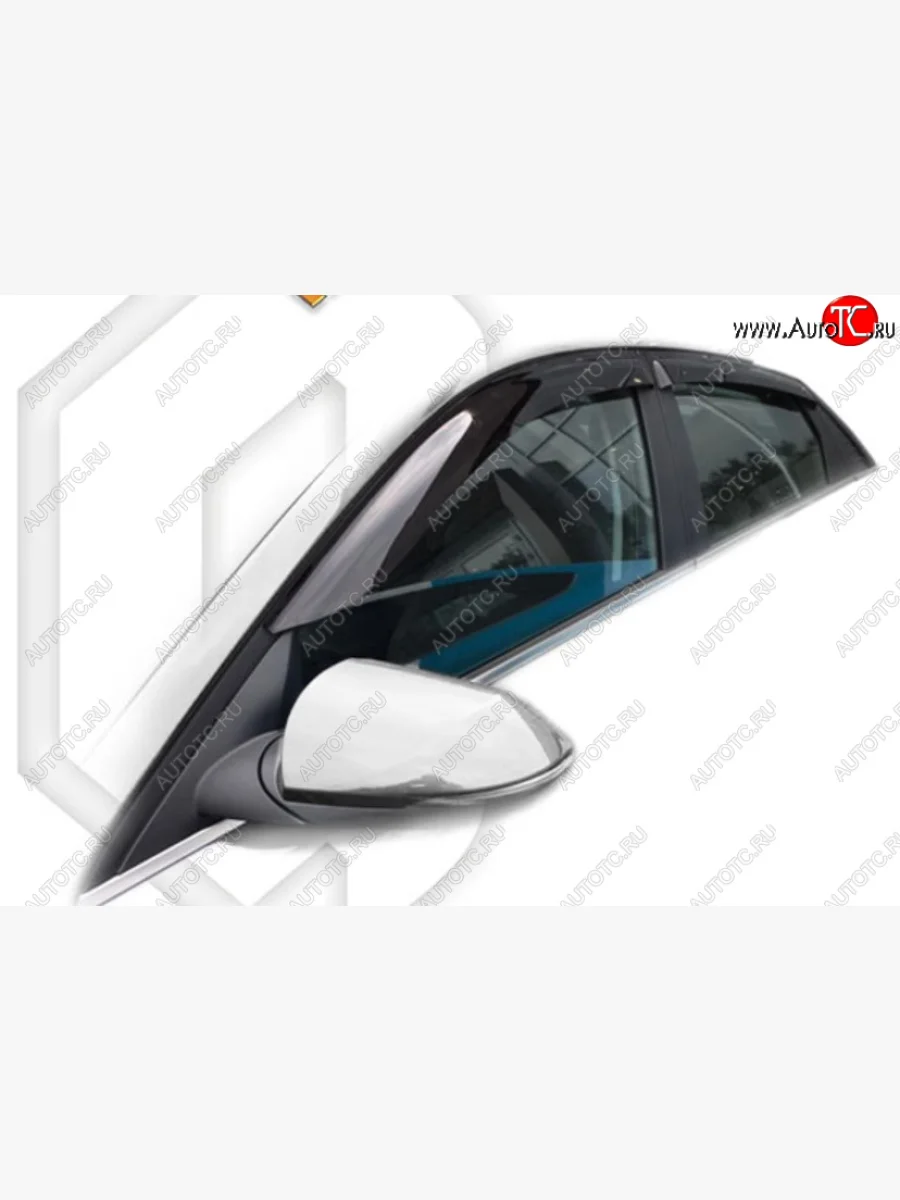 Дефлектора окон CA-Plastic  Hyundai Elantra (2020-2023) CN7 (Classic полупрозрачный)  в Керчи Республика Крым