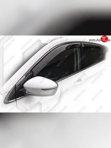 Дефлектора окон CA-Plastic (Classic полупрозрачный) Geely Coolray SX11 дорестайлинг (2018-2023)